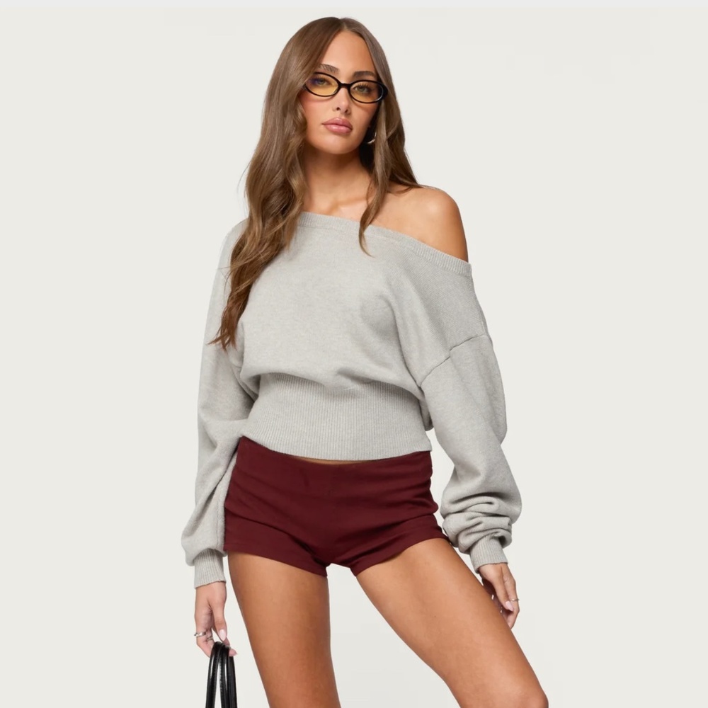 NWT Edikted Ravenna Off Shoulder Sweater - L